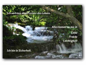 Ich vertraue dem Prozess des Lebens…
