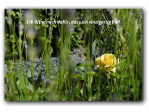 Ich öffne mich dafür, dass ich…